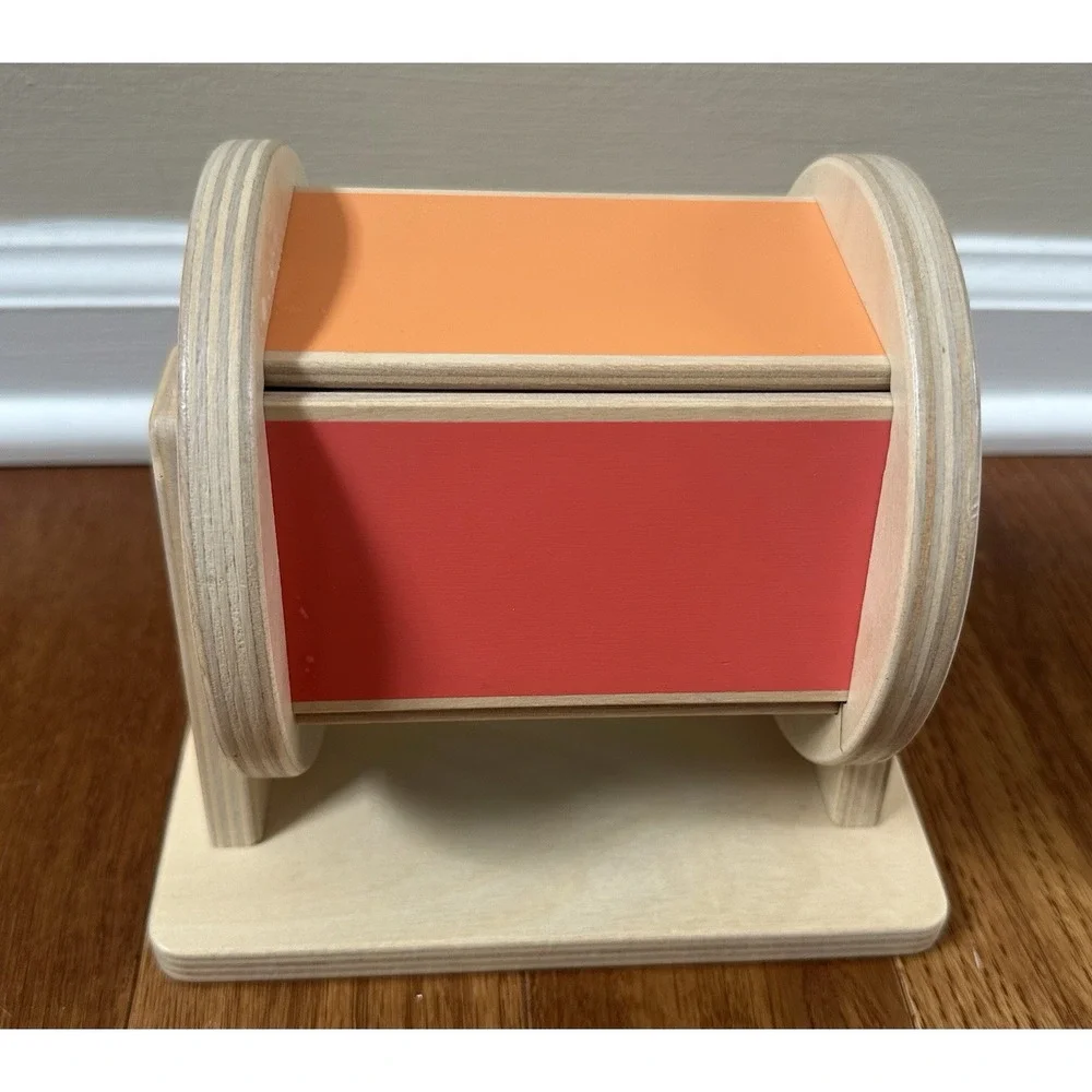 Lovevery spinning rainbow toy designed for children aged 5-6 months